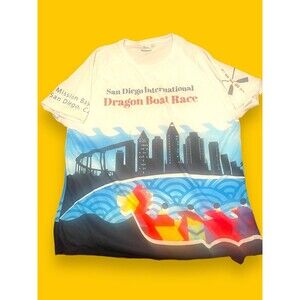San Diego International Dragon Boat Race Mission Bay T-Shirt Size XXL Rare